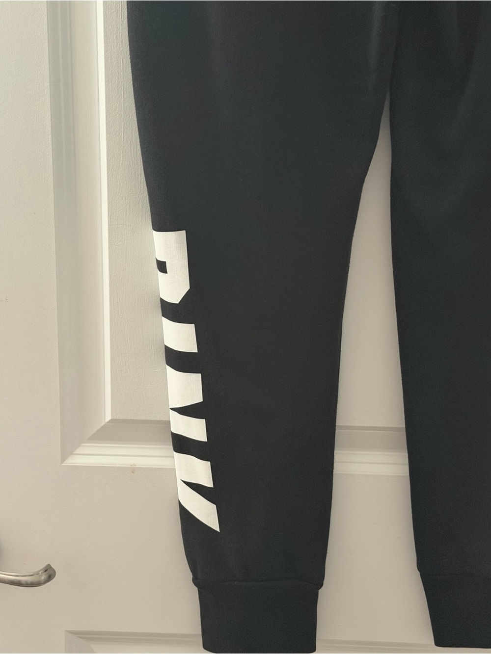 PINK Victoria's Secret Black Zip Hoodie with White Logo - Picture 7 of 7